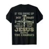 DB Men's Cotton Short Sleeve Casual Round Neck Top Jesus-Dropped Design Don't Bring up Past