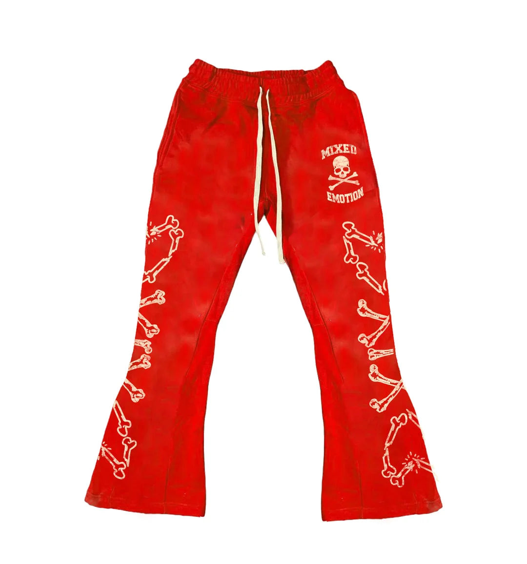 Y2k Flared Pants Men Loose 3D Print Trousers Casual Sweatpants Mid Waist Sporty Female Clothes Streetwear Hip Hop Vintage Pants