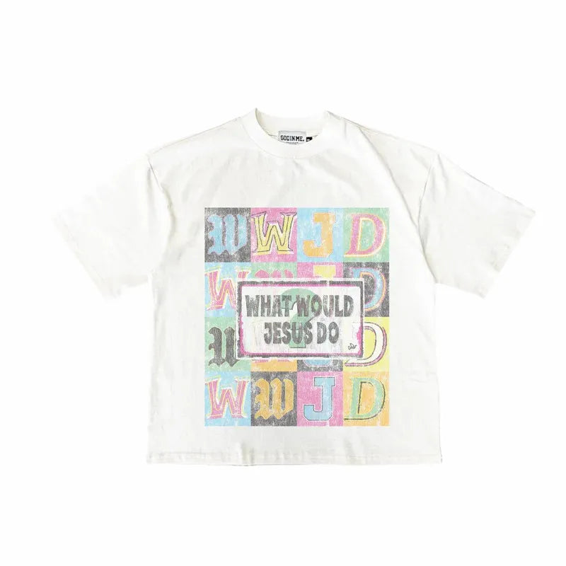 Y2K Classic Retro Clothing Summer Men Women Harajuku Letter Graphic Print Oversized T Shirt Goth Cotton Round Neck Short Sleeves
