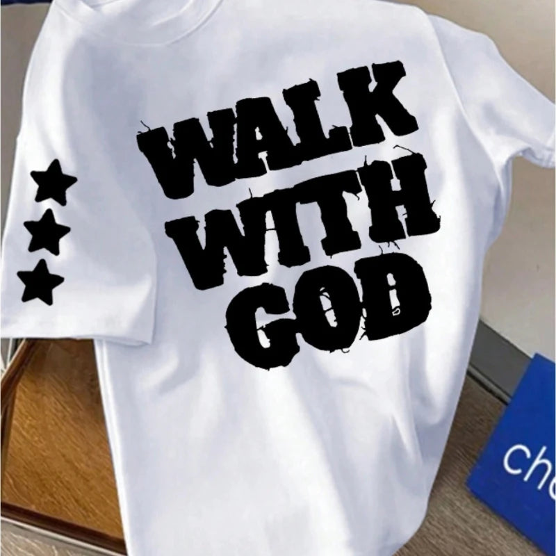 American Y2K Retro Hip-hop Style Geometric Printing Unisex T-shirt Summer New Retro Fashion Men's and Women's Streetwear