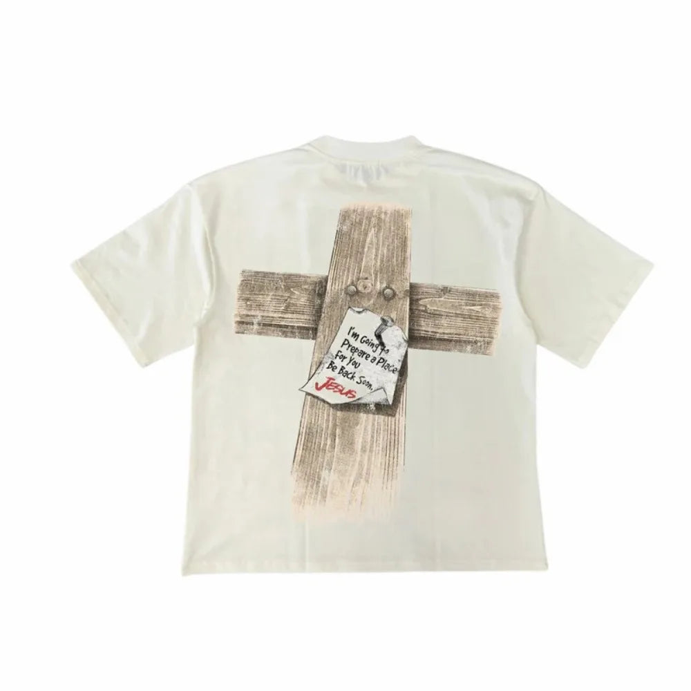 Y2K Classic Retro Clothing Summer Men Women Harajuku Letter Graphic Print Oversized T Shirt Goth Cotton Round Neck Short Sleeves